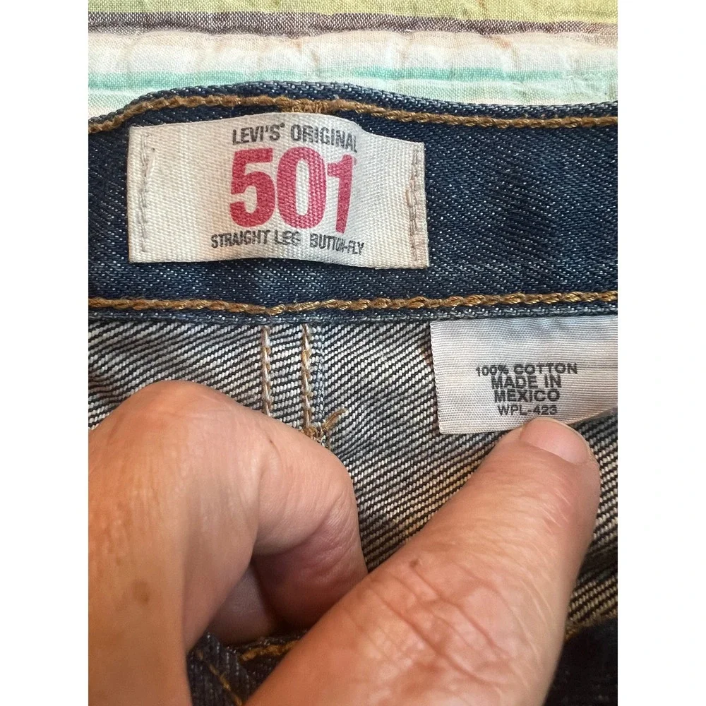 Levi's Vintage Clothing 501XX Dark Wash Denim Jeans Made in Mexico 40x36